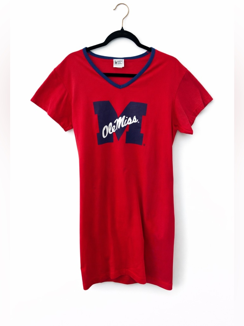 Ole Miss Rebels T Shirt Dress Red Mini Dress Women’s Small
